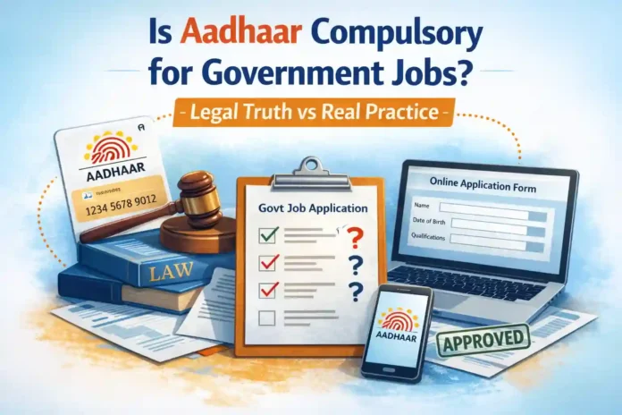 aadhaar-mandatory-government-jobs-india